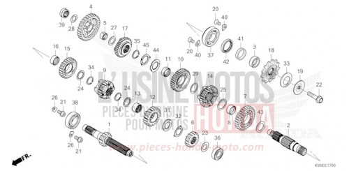 BOITE DE VITESSES CRF250RXR de 2024